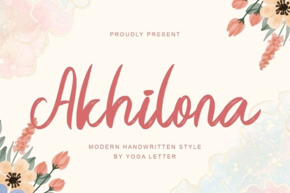 Akhilona: A Timeless Handwritten Brush Font for Creative Expression