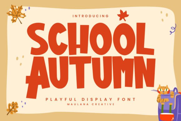Autumn School: A Playful Font with Real-World Impact