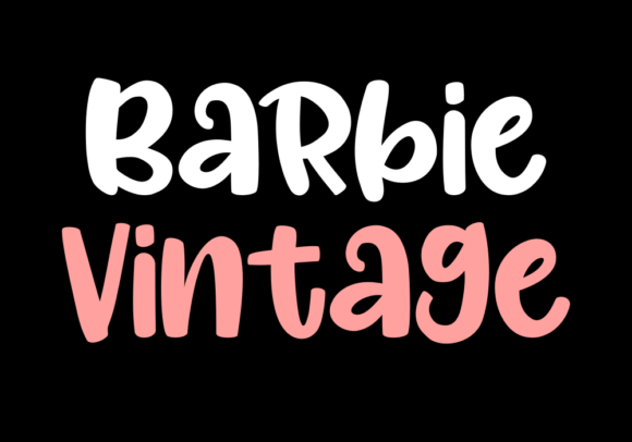 Barbie Vintage: A Timeless Font with a Retro Charm
