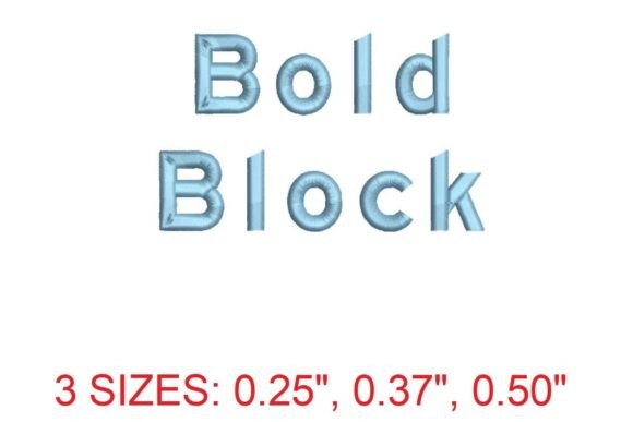 Bold Block Embroidery Font: A Must-Have for Every Stitcher