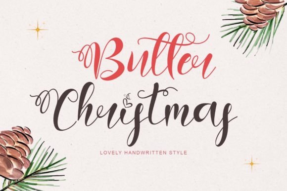 Butter Christmas: A Beautiful Handwritten Font for Holiday and Beyond