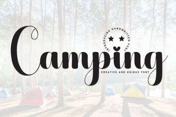 Camping Font: A Handwritten Touch for Every Project