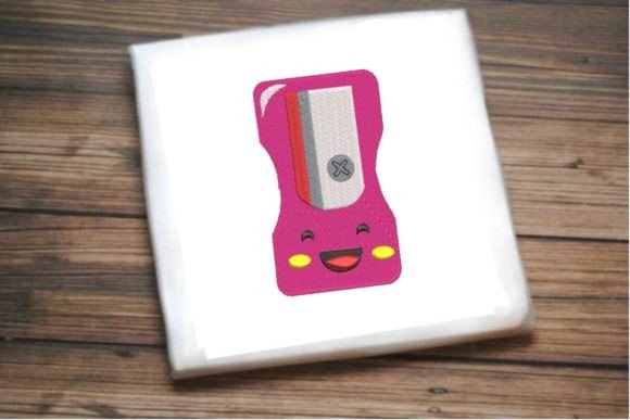 Charming Pencil Sharpener: A Creative Embroidery Design for Functional and Aesthetic School Supplies