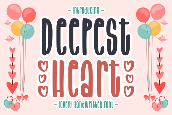 Deepest Heart: A Handwritten Font for Creative Expression