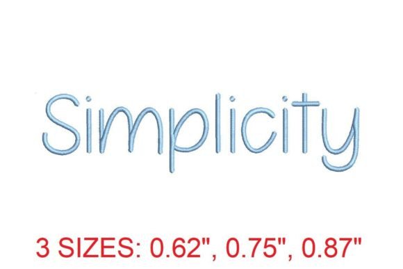 Discover the Elegance of Simplicity Embroidery Font