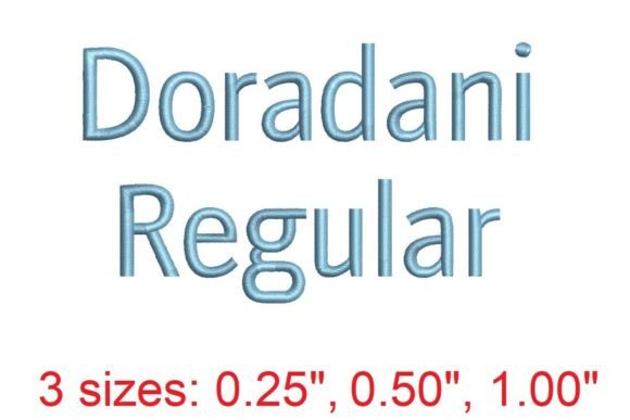 Dorandani RG Embroidery Font