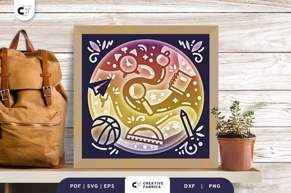 Elementary School 3D Shadow Box Papercut: A Creative Craft Project