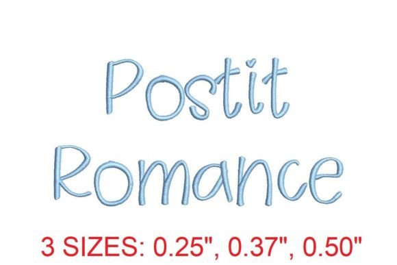 Elevate Your Embroidery Game with the Postit Romance Embroidery Font