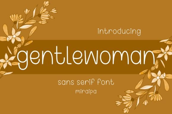 Gentlewoman: A Modern Font for Creative Expression