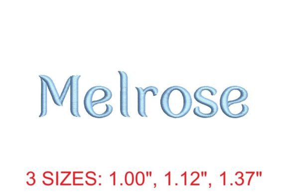 Introducing the Melrose Embroidery Font – Your Creative Stitching Partner