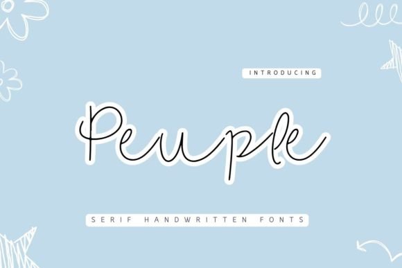 Peuple: A Handwritten Font That Adds Elegance and Charm to Your Designs